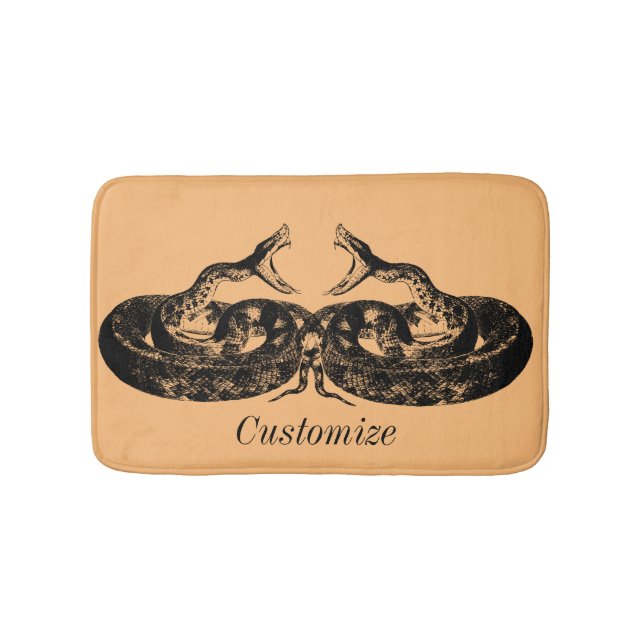 Coiled Rattlesnakes Thunder_Cove Bath Mat (Front)