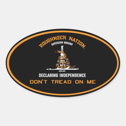 COILED RIG Oilfield Oval Sticker