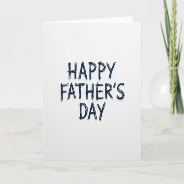 Coiled String Fathers Day Card (Front)