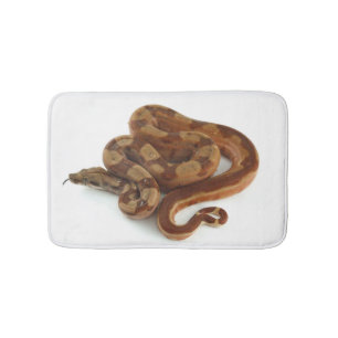 Coiled Yellow Belly Ball Python Bathroom Mat