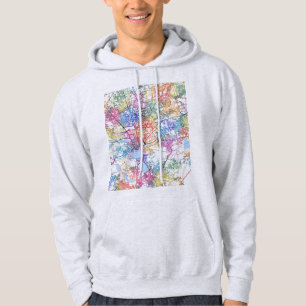 Coimbatore Tamil Nadu City Map Hoodie