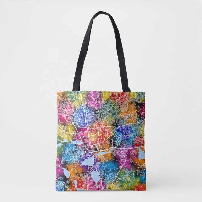 Coimbatore Tamil Nadu City Map Tote Bag (Front)