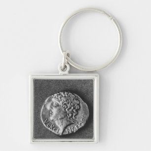 Coin bearing the effigy of Vercingetorix Keychain