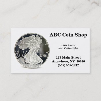 Coin Business Card by BradshawBizCards at Zazzle