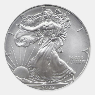 Coin Classic Round Sticker