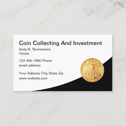 Coin Collecting And Numismatic Business Cards