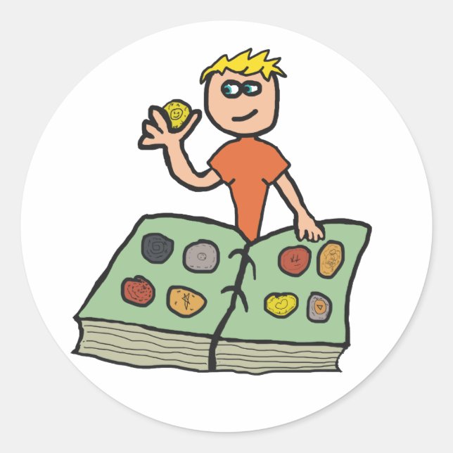 Coin Collecting Classic Round Sticker (Front)