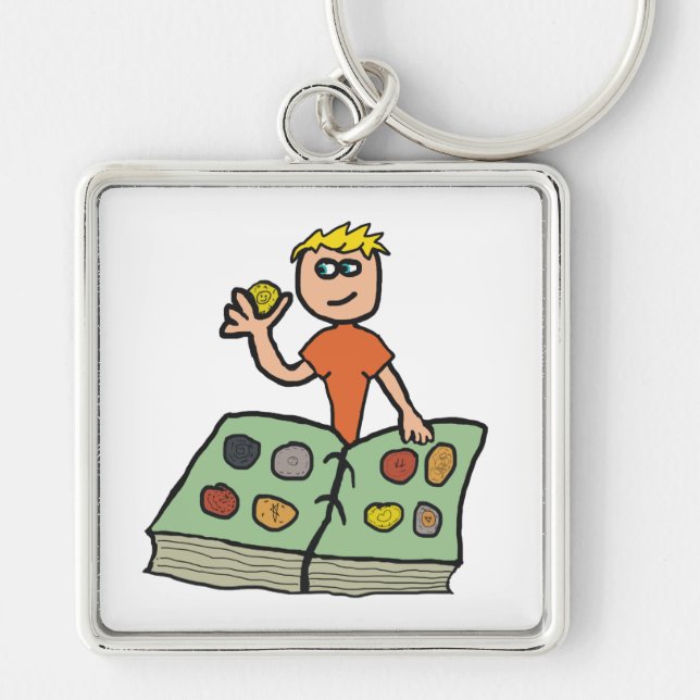 Coin Collecting Numismatist Keychain (Front)