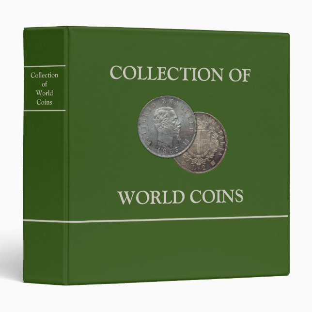 Coin Collection  3 Ring Binder (Front/Spine)