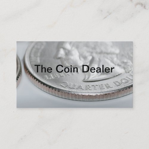 Coin Collector And Dealer Business Card