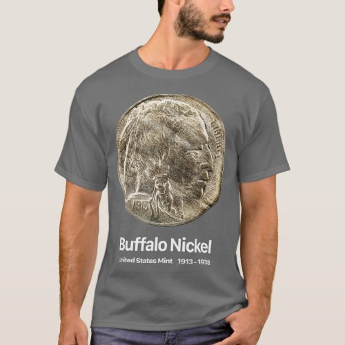 Coin Collector Buffalo Nickel T_Shirt