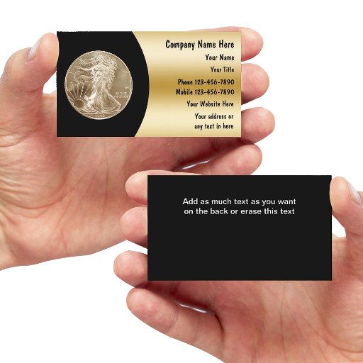 Customizable Coin Collector Business cards