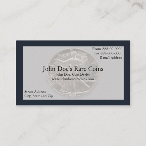 Coin Dealer Business Card
