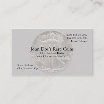 Coin Dealer Business Card by BusinessCardsCards at Zazzle