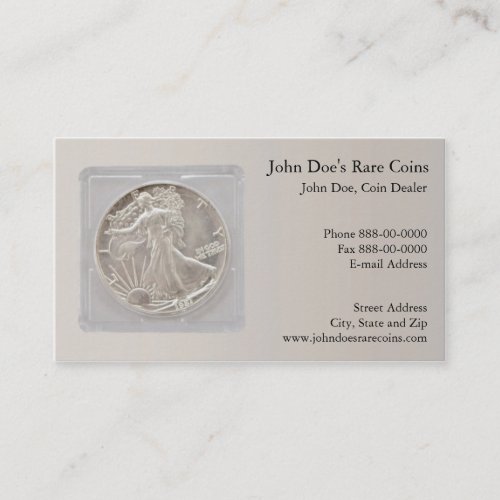 Coin Dealer Business Card
