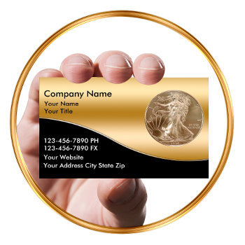 Coin Dealer Business Cards by Luckyturtle at Zazzle