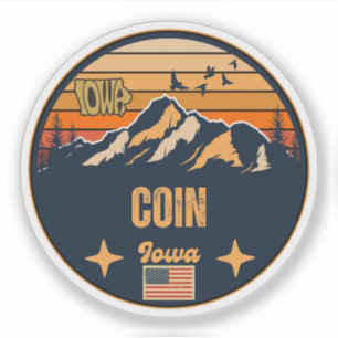 Coin, Iowa, United States Sticker