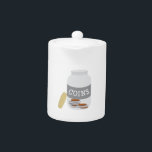 Coin Jar Teapot<br><div class="desc">Who doesn't have a jar of spare change? Here's a jar you can stitch on your embroidery project. Use it as a fun lable for your coin jar!</div>