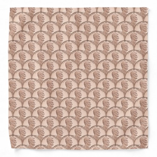 Coin Mermaid Scales Copper Pennies Bandana