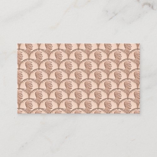 Coin Mermaid Scales Copper Pennies Business Card