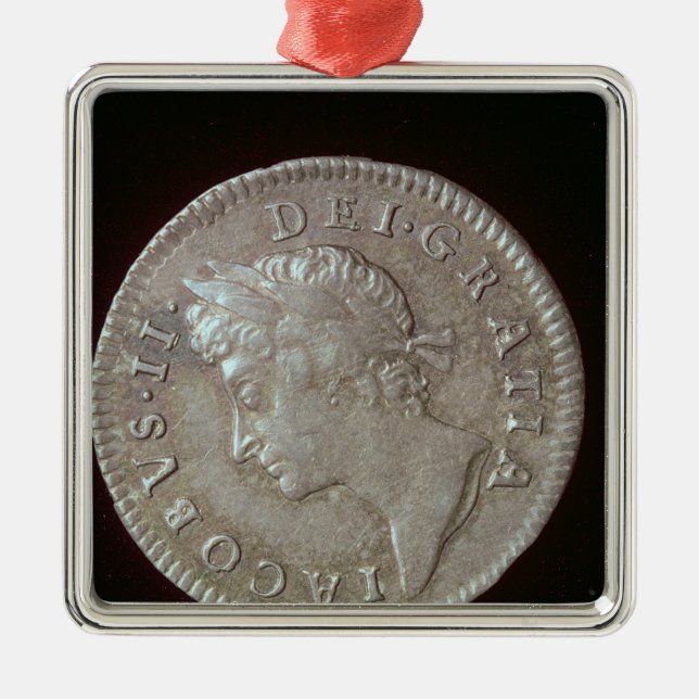 Coin of James II Metal Ornament (Front)