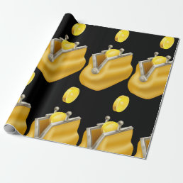 Coin Purse Money Wrapping Paper