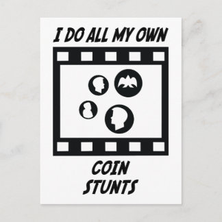 Coin Stunts Postcard