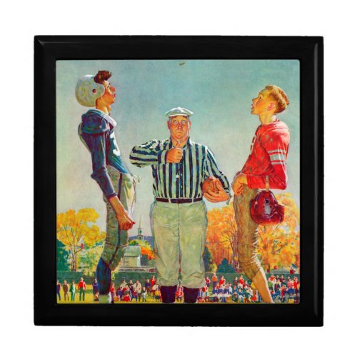 Coin Toss by Norman Rockwell Jewelry Box