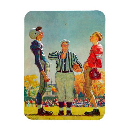 Coin Toss by Norman Rockwell Magnet
