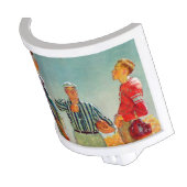 Coin Toss by Norman Rockwell Night Light (Angled)