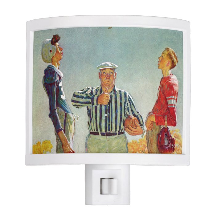 Coin Toss by Norman Rockwell Night Light | Zazzle.com