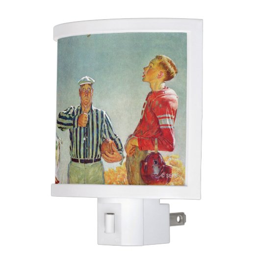 Coin Toss by Norman Rockwell Night Light (Left)