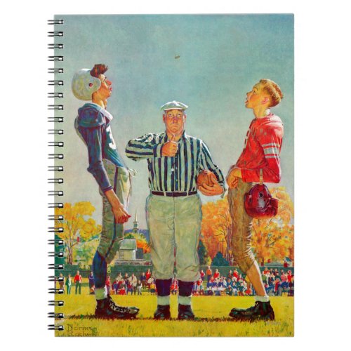 Coin Toss by Norman Rockwell Notebook