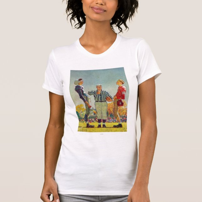 Coin Toss by Norman Rockwell T-Shirt (Front)