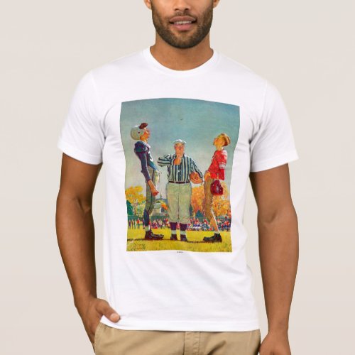 Coin Toss by Norman Rockwell T_Shirt