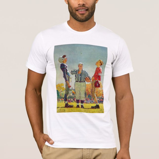 Coin Toss by Norman Rockwell T-Shirt (Front)
