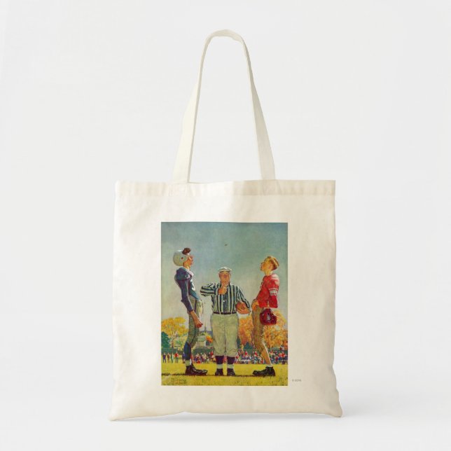 Coin Toss by Norman Rockwell Tote Bag (Front)