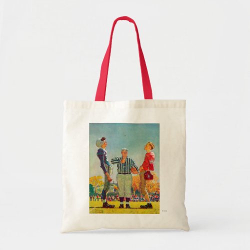 Coin Toss by Norman Rockwell Tote Bag