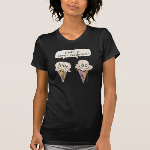 Coincidence Cone-incidence Blk Ice Cream Cones T-Shirt