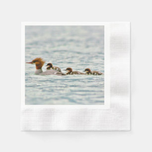 Coined Cocktail napkins w/ ducks