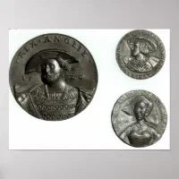 Coins depicting Henry VIII and Anne Boleyn Poster Zazzle