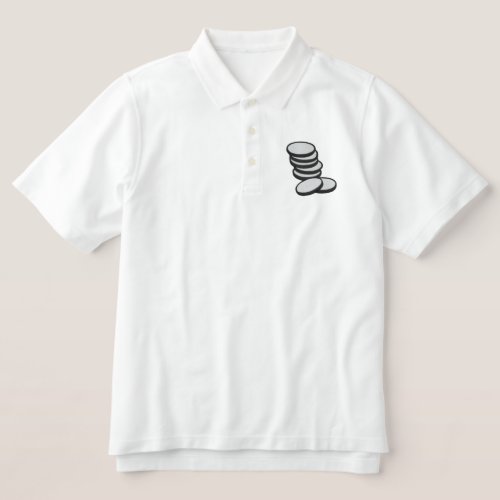 COINS EMBROIDERED POLO SHIRT