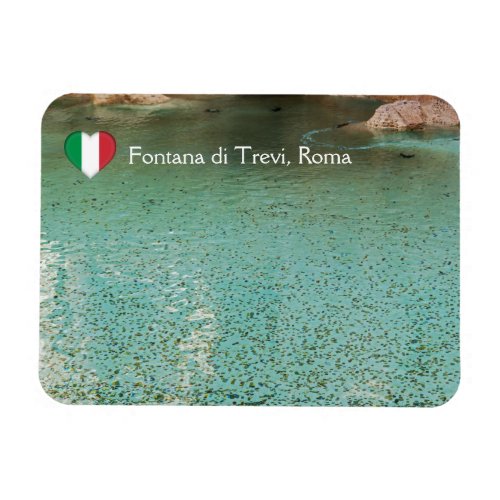 Coins in Trevi Fountain _ Rome Italy Magnet