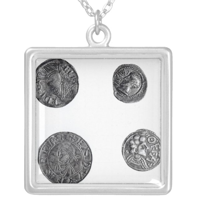 Coins of Cunobelinus or Cymbeline Silver Plated Necklace (Front)