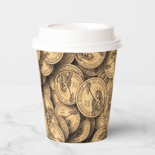  Coins  Paper Cups