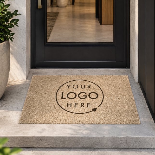 Coir Doormat | Custom Logo Business Door Mat (Custom coir logo doormat for storefronts, offices, studios, rentals, and small shops.)