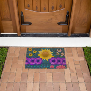 Coir Mat Outdoor Floor Mats Colors Floral