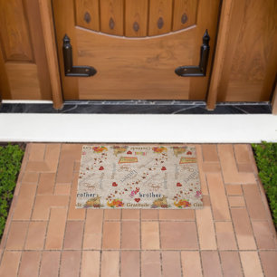 Coir Mat Outdoor Floor Mats Happy Thanksgiving