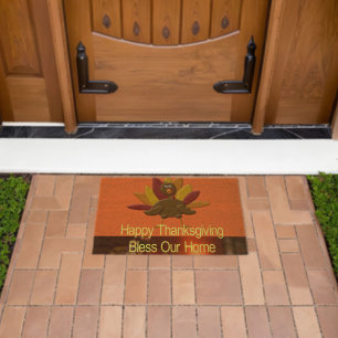 Coir Mat Outdoor Floor Mats Happy Thanksgiving