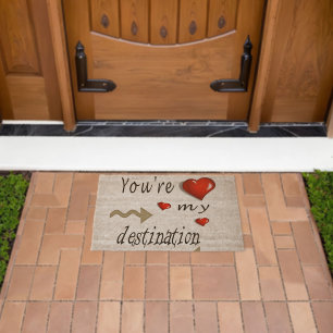 Coir Mat Outdoor Floor Mats You're My Destination